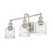 Z-Lite Bryant 3 Light Vanity, Brushed Nickel And Clear Seedy 734-3V-BN - alternate 1